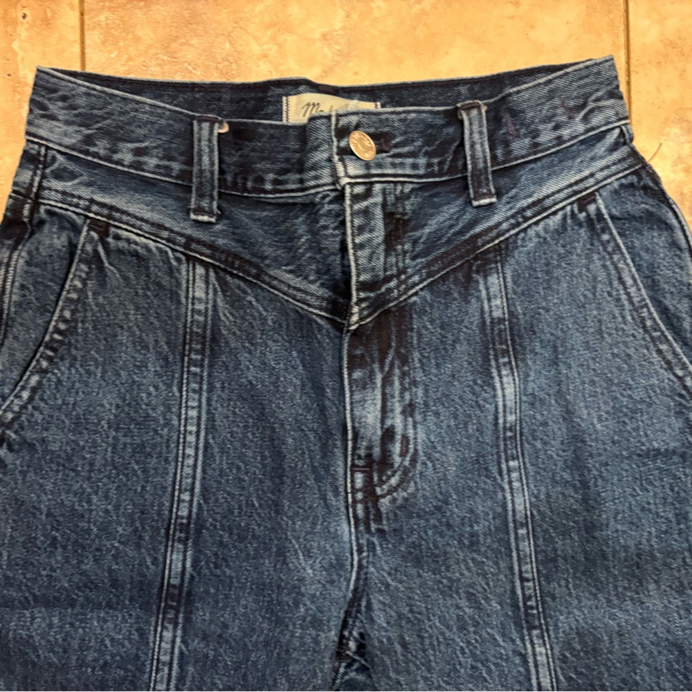 NWOT Madewell High Rise Rigid Balloon Jeans in Sanford Wash Women’s 24 - Picture 8 of 16